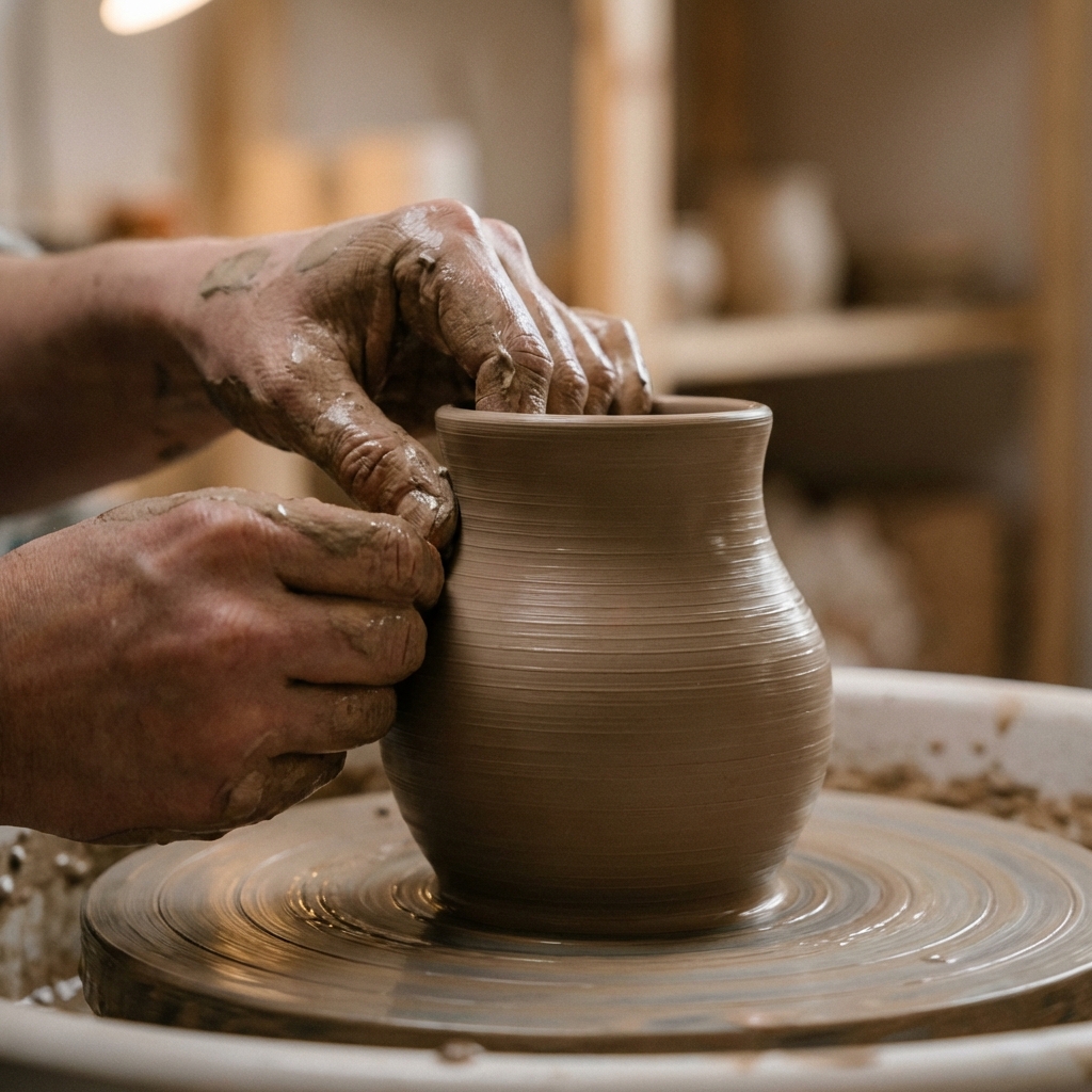 קורס פיסול קרמי למתחילים - סדנת קדרות ועבודה בחימר