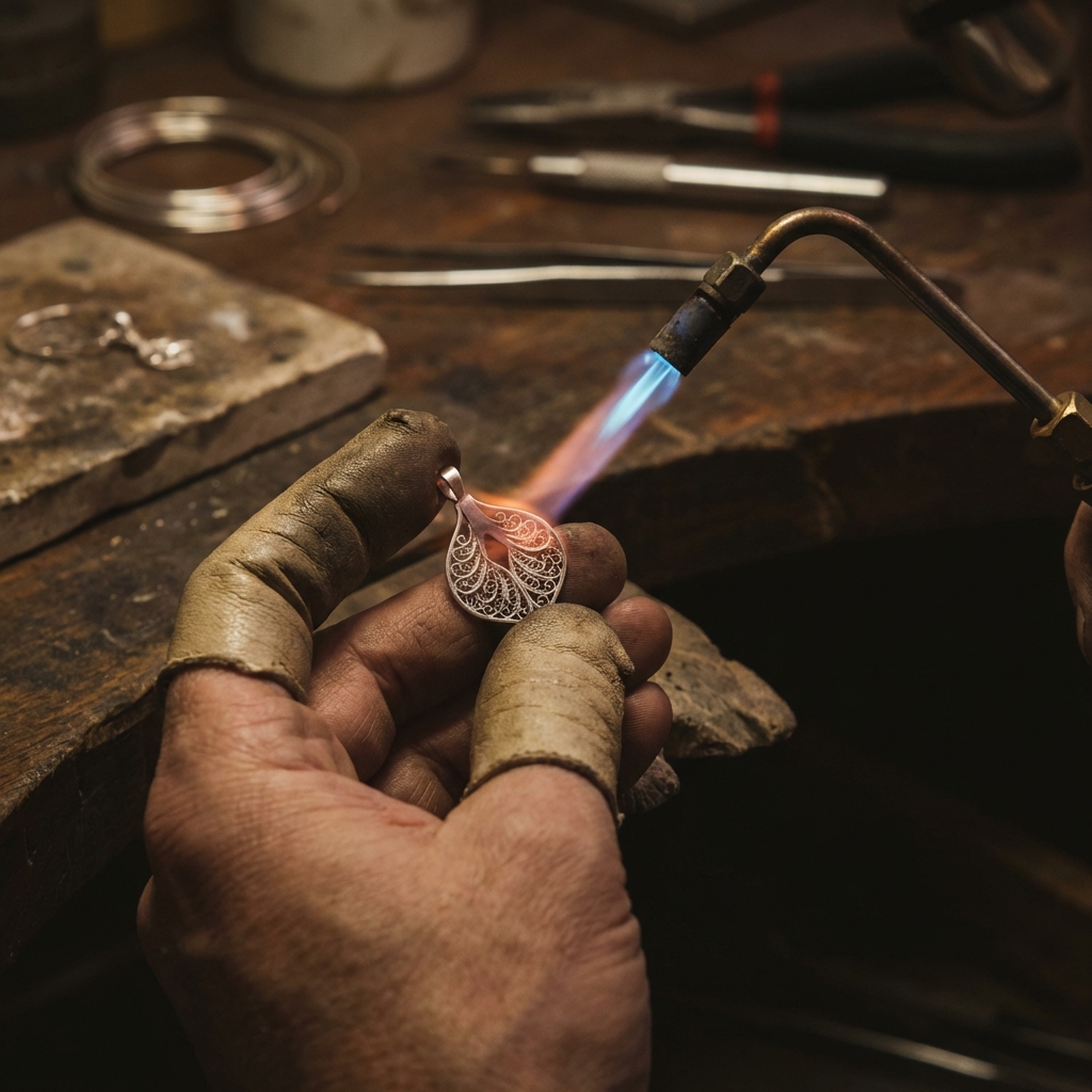 קורס צורפות למתחילים - לימוד יצירת תכשיטים והלחמת מתכות